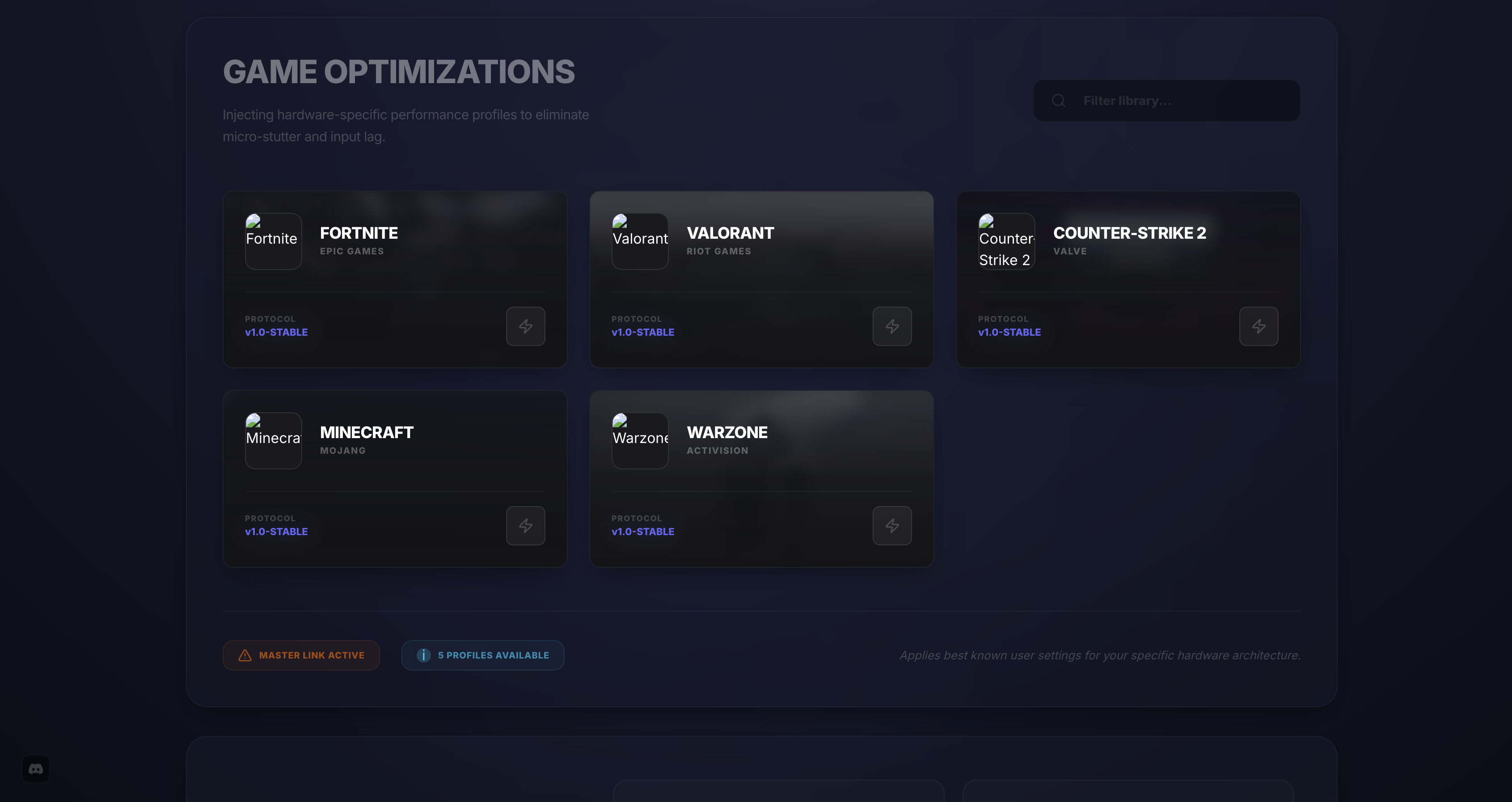 FrameBoost Windows Game Optimizer panel